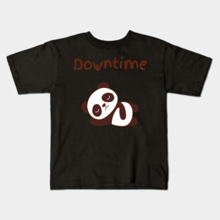 Panda Downtime Kids T-Shirt